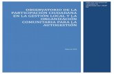 Informe Nacional Nicaragua: Observatorio de la Participación Ciudadana