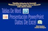 Informatica tablas de wor presentacion powerpoint datos excel