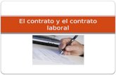 El contrato y el contrato laboral