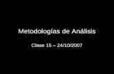 Clase 15, 24/10/2007
