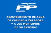 Agua de calidad para Zaragoza
