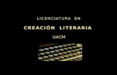 Creaci³n Literaria