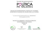 Módelo de Entrenamiento Política pa' Mujeres