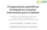 Presentación prospecciones petrolíferas de Repsol en Canarias 2012: Información para el debate