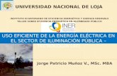 Uso eficiente de energía en Iluminación (Alumbrado) Público del Ecuador, Universidad Nacional de Loja