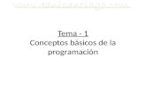 T1 - Conceptos basicos de la programacion