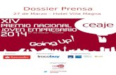 Dossier prensa XIV Premio Nacional Joven Empresario