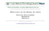 Sintesis informativa 16 05 2012