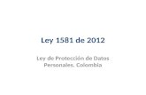 Ley de Protección de Datos Personales en Colombia