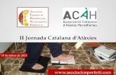 Ponencia Roberta Ghedina i Víctor Argüelles II Jornada Catalana d'Ataxies