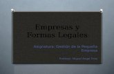 Empresas y formas legales
