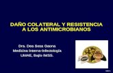 Daño colateral y resistencia bacteriana