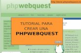 CREA WEBQUEST USANDO PHP