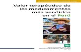 Valor terapéutico de los medicamentos más vendidos en el Perú