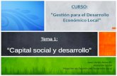 Capital social y desarrollo