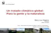 Foro Cambio climático - Presentación Mary Lou Higgins de WWF