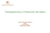Transparencia y protección de datos personales