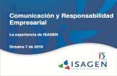 Responsabilidad Social Empresarial - El caso ISAGEN