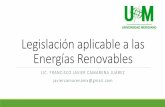 Legislacion aplicable a las Energias Renovables