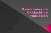 Reacciones de oxidación y reducción