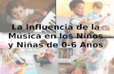 Influencia música en niños