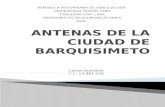 Antenas de la ciudad de barquisimeto..