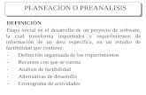Planeacion O Preanalisis- INGENIERIA DE SOFTWARE I