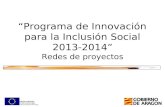 Aragon. Red de proyectos de Innovacion social 2013-2014