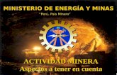 La actividad minera en perú