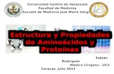Estructura y propiedades de aminoácidos y proteínas - Fabián Rodríguez
