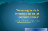 Tecnologías de la información en las organizaciones