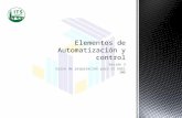 Elementos de automatización y control sesion 2 para ingeniería electromecánica