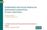 Problemática del actual sistema de financiación autonómica