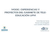 MOOCS, experiencias y proyectos del Gabinete de Tele-Educación UPM
