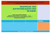 Manual de actividades de word