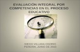 Evaluacion integral por competencias en el proceso educativo