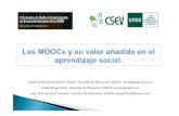 Los MOOCs y su valor añadido en el aprendizaje social.
