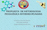 Propuesta de Metodologia Pedagogica Interdisciplinaria
