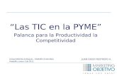 “Las TIC en la PYME” Palanca para la Productividad la Competitividad
