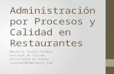Administración por procesos y calidad en restaurantes