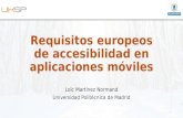 Requisitos europeos de accesibilidad de aplicaciones móviles