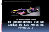 10 curiosidades de los autos F1
