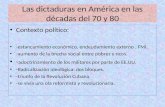 Las dictaduras en américa en las décadas del (1)