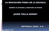 ÁREAS DE ACTUACIÓN DE LA EDUCACIÓN NO FORMAL