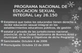 Ley programa nacional de educacion sexual integral