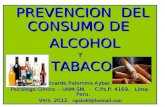 Prevención del Consumo de Alcohol y Tabaco.