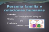 persona familia y relaciones humanas