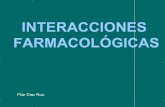 Interacciones farmacológicas. Pilar Diaz Ruiz