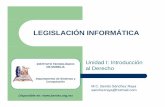 01 legislacion informatica   introduccion al derecho