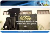 Investigación forense sobre la corrupción